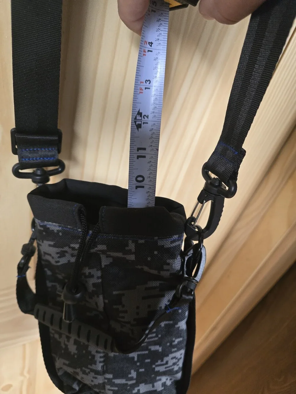 Black Compact Crossbody Hydro Carrier Pouch
